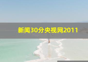 新闻30分央视网2011