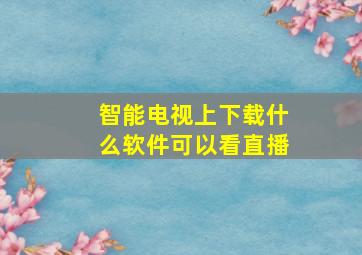 智能电视上下载什么软件可以看直播