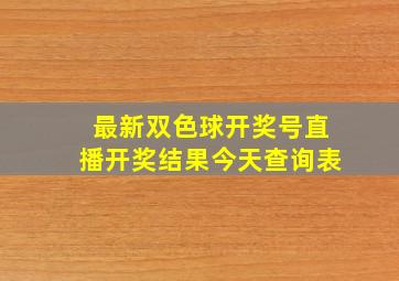 最新双色球开奖号直播开奖结果今天查询表