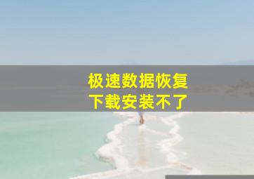 极速数据恢复下载安装不了