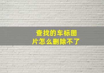 查找的车标图片怎么删除不了