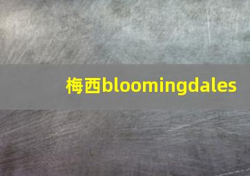 梅西bloomingdales