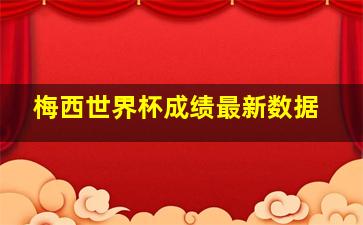 梅西世界杯成绩最新数据