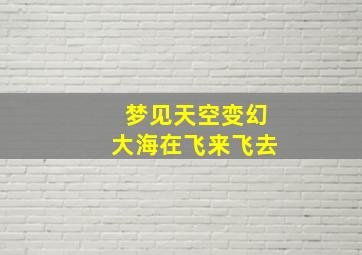 梦见天空变幻大海在飞来飞去