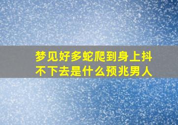 梦见好多蛇爬到身上抖不下去是什么预兆男人