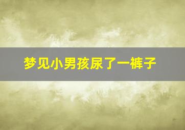 梦见小男孩尿了一裤子