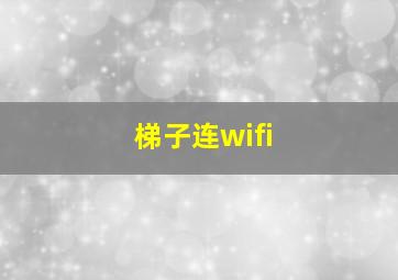 梯子连wifi