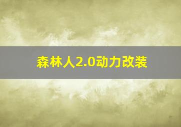 森林人2.0动力改装