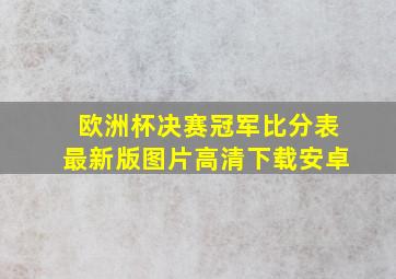 欧洲杯决赛冠军比分表最新版图片高清下载安卓