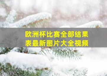 欧洲杯比赛全部结果表最新图片大全视频