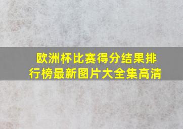 欧洲杯比赛得分结果排行榜最新图片大全集高清