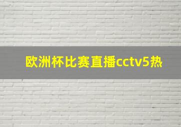 欧洲杯比赛直播cctv5热