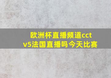 欧洲杯直播频道cctv5法国直播吗今天比赛