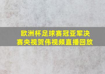 欧洲杯足球赛冠亚军决赛央视贺伟视频直播回放