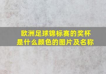 欧洲足球锦标赛的奖杯是什么颜色的图片及名称