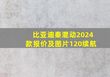 比亚迪秦混动2024款报价及图片120续航