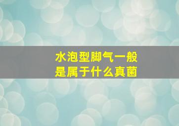 水泡型脚气一般是属于什么真菌