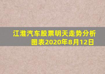 江淮汽车股票明天走势分析图表2020年8月12日