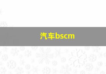 汽车bscm