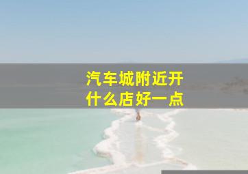 汽车城附近开什么店好一点