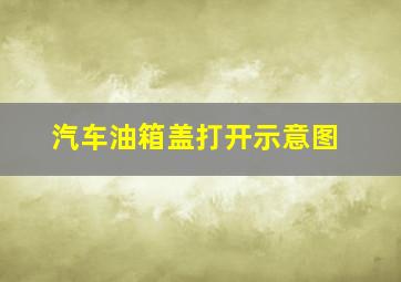 汽车油箱盖打开示意图