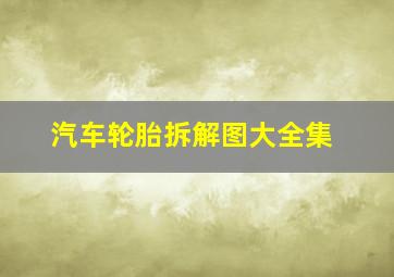 汽车轮胎拆解图大全集