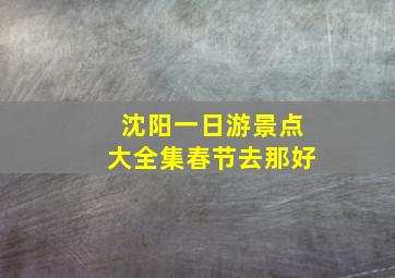 沈阳一日游景点大全集春节去那好