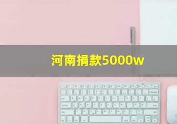 河南捐款5000w