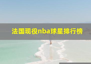 法国现役nba球星排行榜