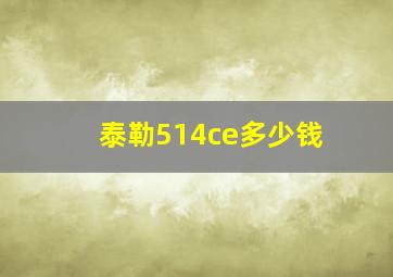 泰勒514ce多少钱