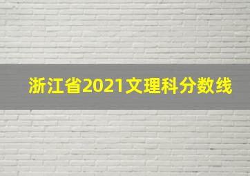 浙江省2021文理科分数线