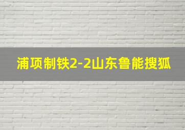 浦项制铁2-2山东鲁能搜狐