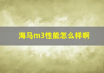 海马m3性能怎么样啊