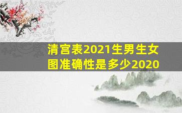 清宫表2021生男生女图准确性是多少2020