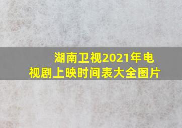 湖南卫视2021年电视剧上映时间表大全图片