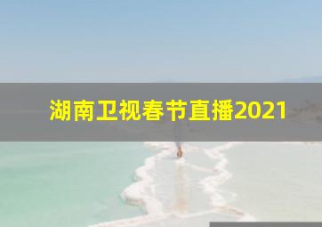 湖南卫视春节直播2021