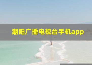 潮阳广播电视台手机app