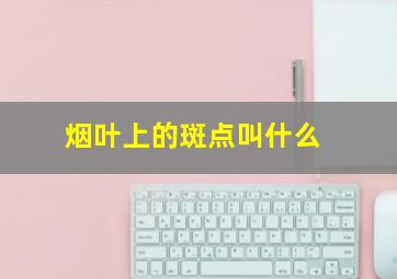 烟叶上的斑点叫什么