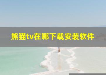 熊猫tv在哪下载安装软件