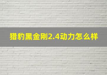 猎豹黑金刚2.4动力怎么样