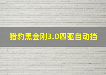 猎豹黑金刚3.0四驱自动挡