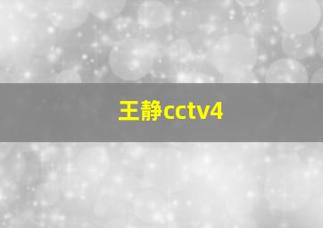 王静cctv4