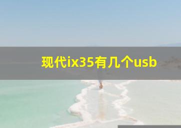 现代ix35有几个usb