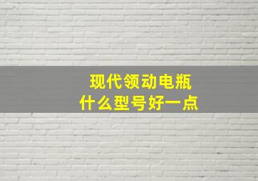 现代领动电瓶什么型号好一点