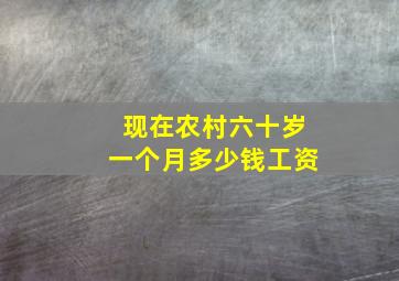 现在农村六十岁一个月多少钱工资