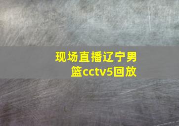 现场直播辽宁男篮cctv5回放