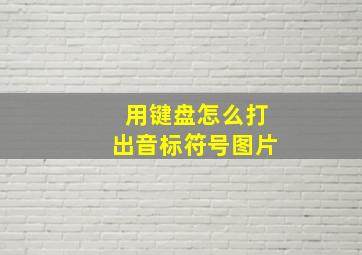 用键盘怎么打出音标符号图片