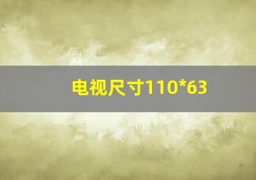 电视尺寸110*63