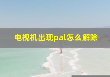 电视机出现pal怎么解除