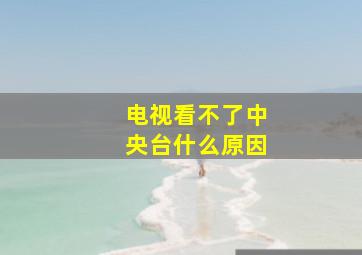 电视看不了中央台什么原因